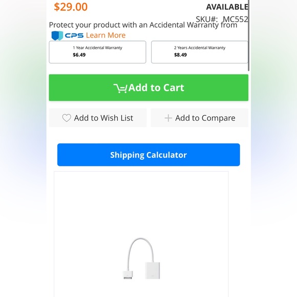 NEW 3x Apple/Mac Products: MC552ZM/B Apple 30-pin, 603-8525 & 603-8471 Adapters - Picture 9 of 13